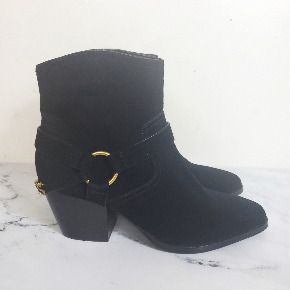Michael Kors Goldie Suede Black Boots